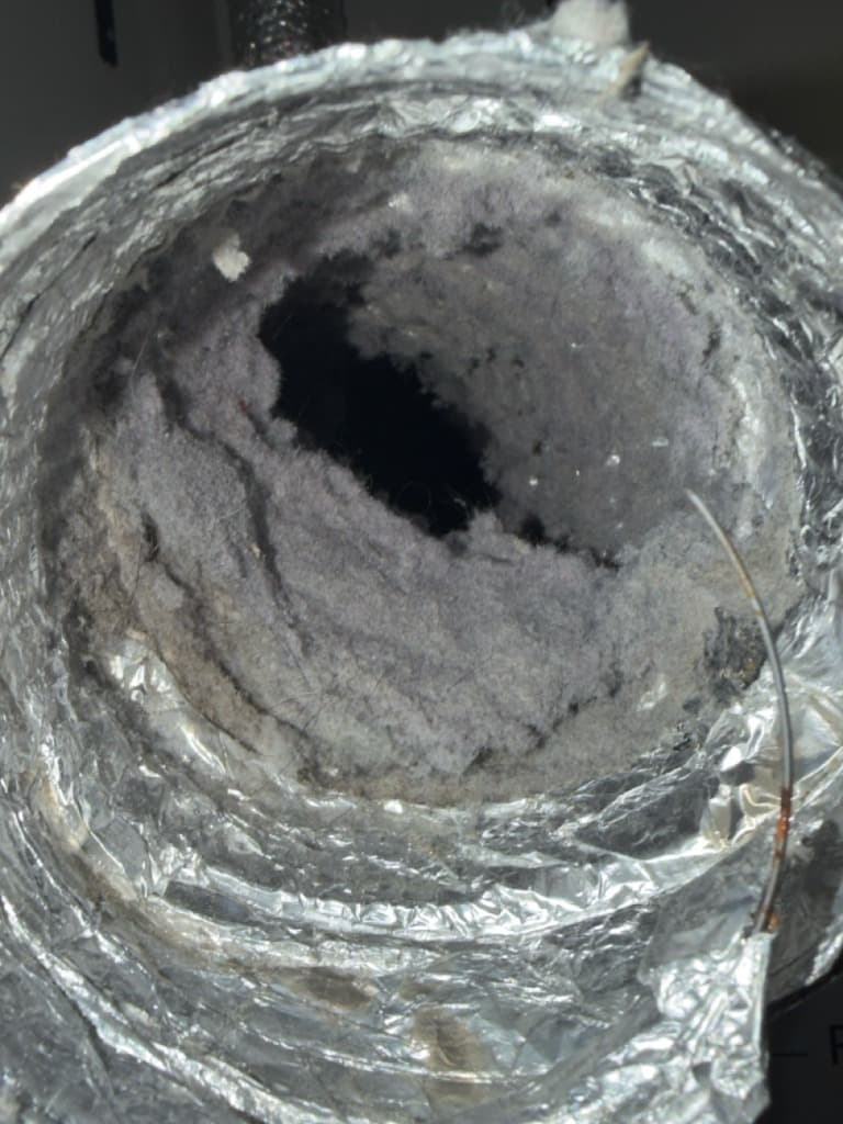 Clogged dryer vent hazard